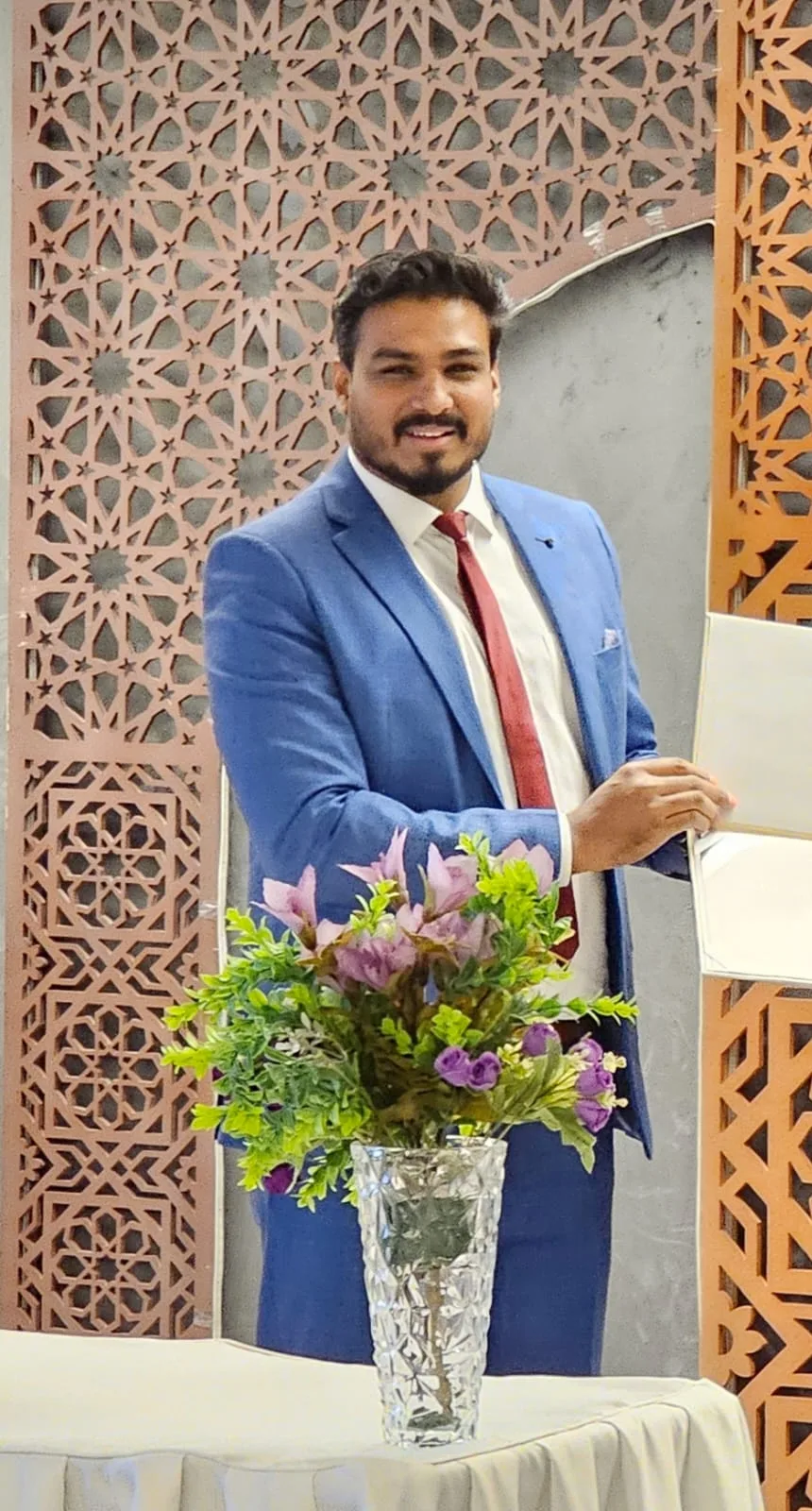 Rashin Hassan at an industry event, a moment of recognition